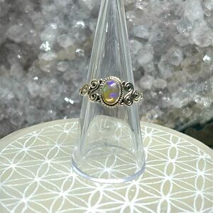 Ethiopian Opal ring 925